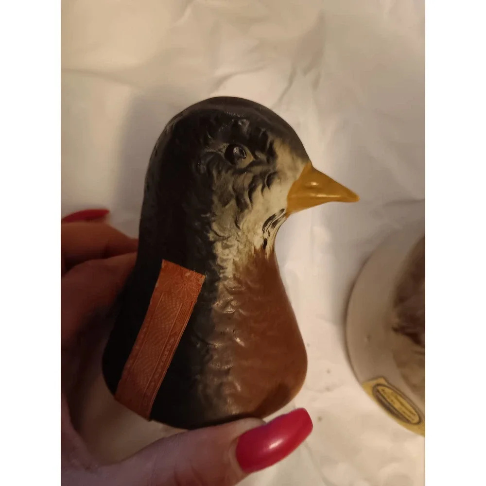 Vtg 1969 James B. Beam Collectible Liquor Decanter Trophy Bird Robin Jim Beam - Picture 8 of 14